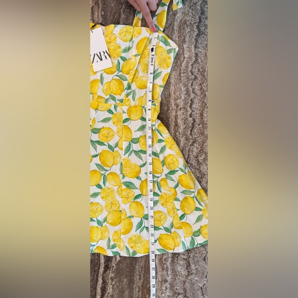 ZARA BLOGGERS’ FAVORITE PRINTED LINEN BLEND MINI DRESS - Picture 16 of 16